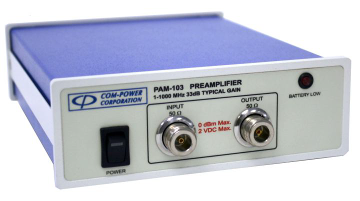 Com-Power PAM-103 Tektronix - предусилитель для предварительных испытаний на ЭМС (EMI-PREAMP)