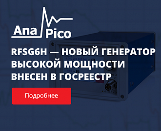 AnaPico RFSG6H - новый генератор высокой мощности до 6 ГГц