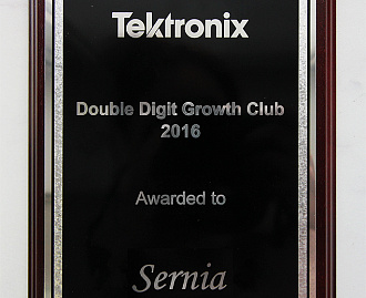 Компания «СЕРНИЯ» получила награду от компании Tektronix по итогам 2016 года